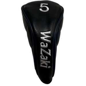 WaZaki 5 Wood Black w/white Trim Golf Club Head Cover.